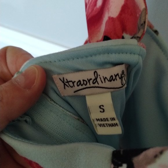 Light blue floral midi dress - Picture 4 of 4